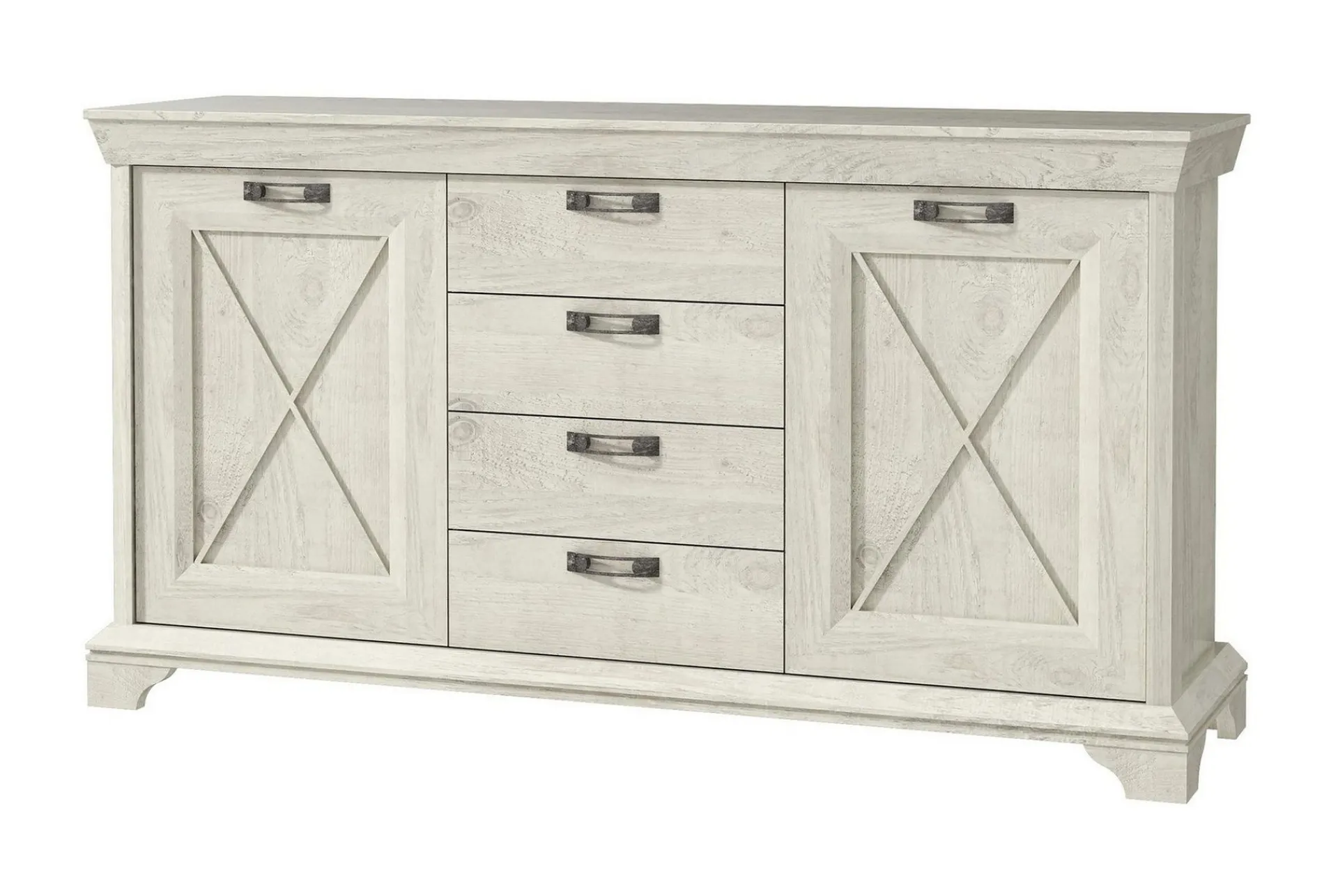 Sideboard & Skjenker-Hurlston Highboard 178 cm Hvit