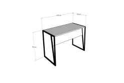 Kontorbord-Husada Skrivebord 140 cm Svart