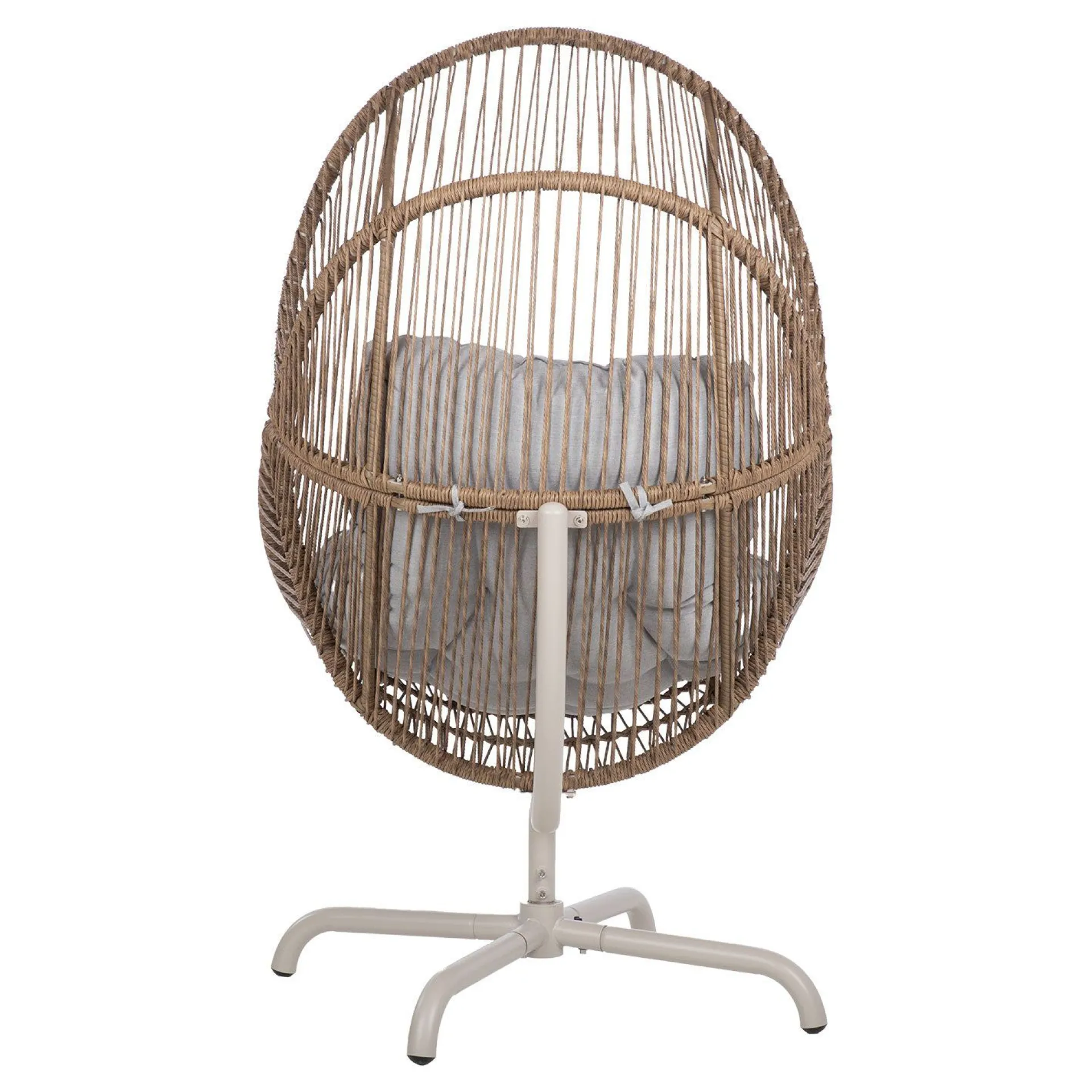 Utelenestoler|Loungemøbler Salg-Hvilestol HOME4YOU Dorian swivel 89x95x154 cm Lysebrun