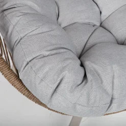 Utelenestoler|Loungemøbler Salg-Hvilestol HOME4YOU Dorian swivel 89x95x154 cm Lysebrun
