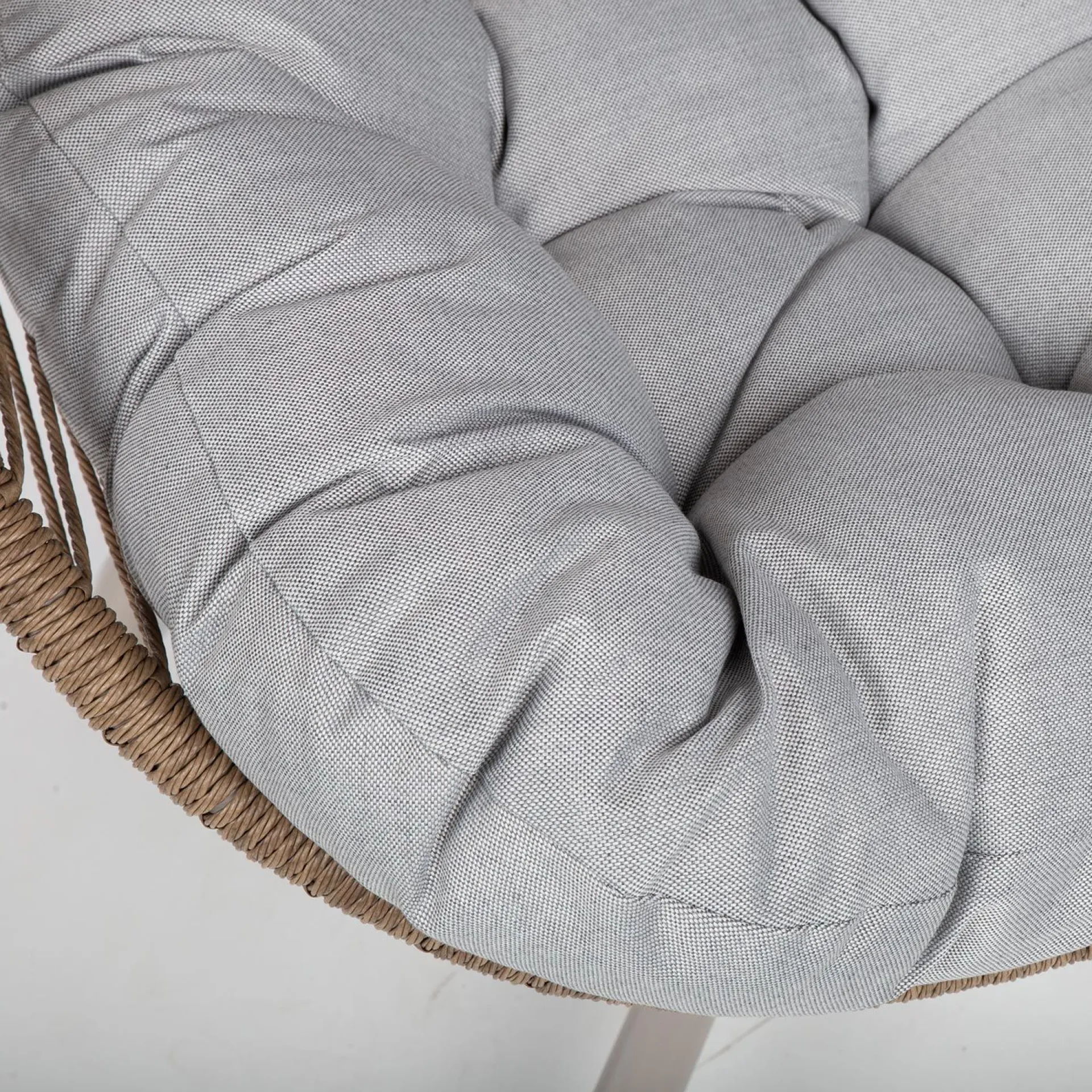 Utelenestoler|Loungemøbler Salg-Hvilestol HOME4YOU Dorian swivel 89x95x154 cm Lysebrun
