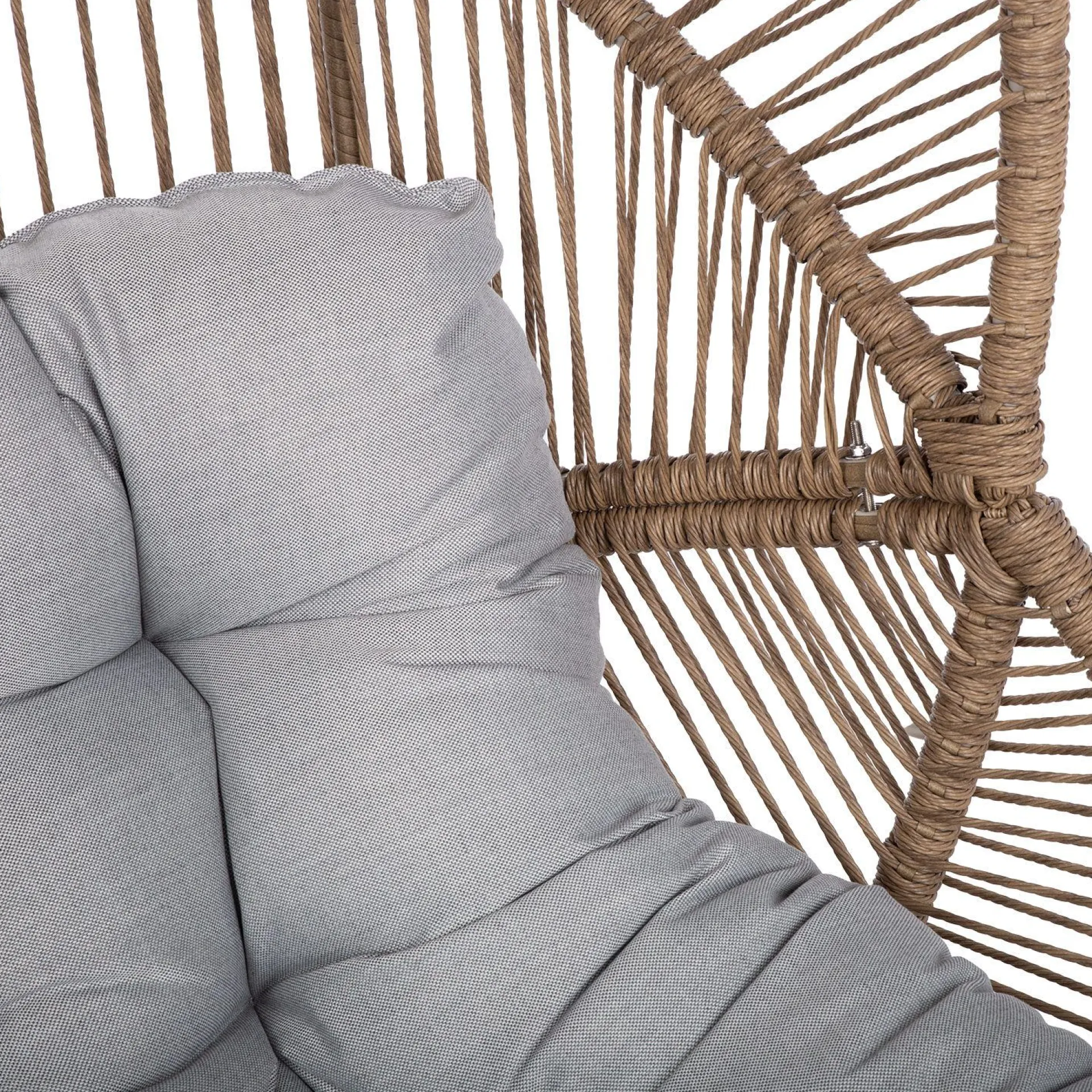 Utelenestoler|Loungemøbler Salg-Hvilestol HOME4YOU Dorian swivel 89x95x154 cm Lysebrun