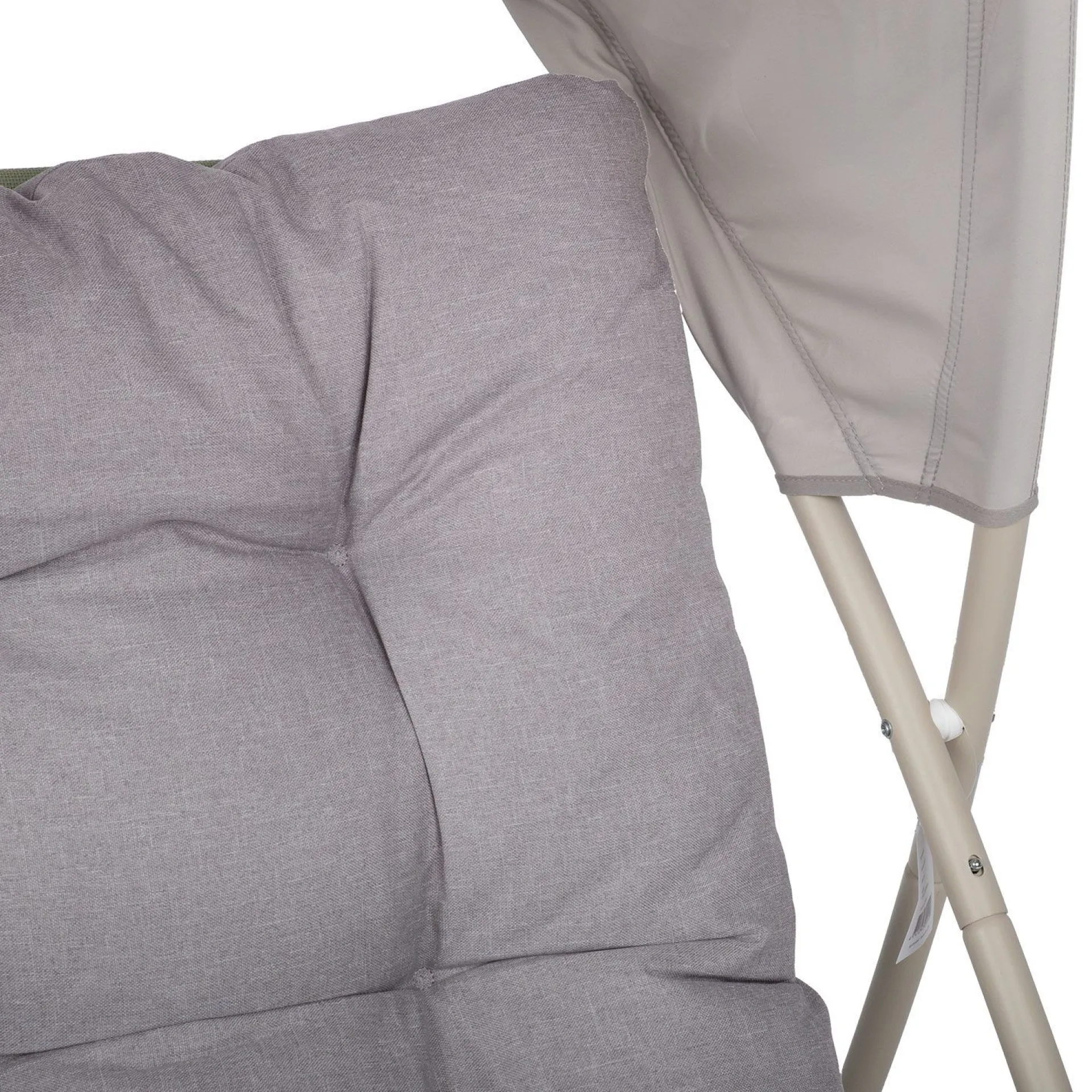 Solstoler|Friluftsutstyr-Hvilestol HOME4YOU Piper med kalesje Beige