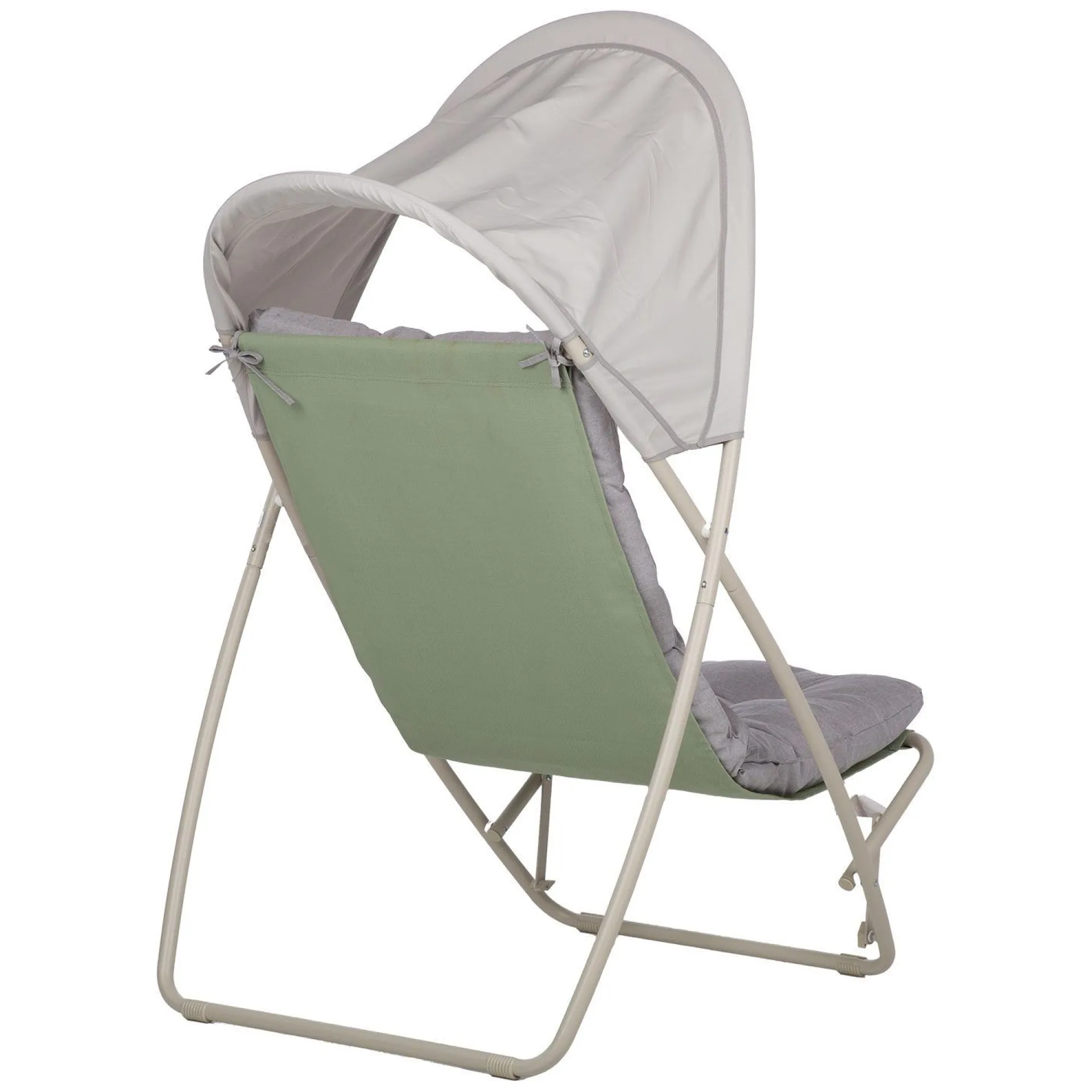 Solstoler|Friluftsutstyr-Hvilestol HOME4YOU Piper med kalesje Beige