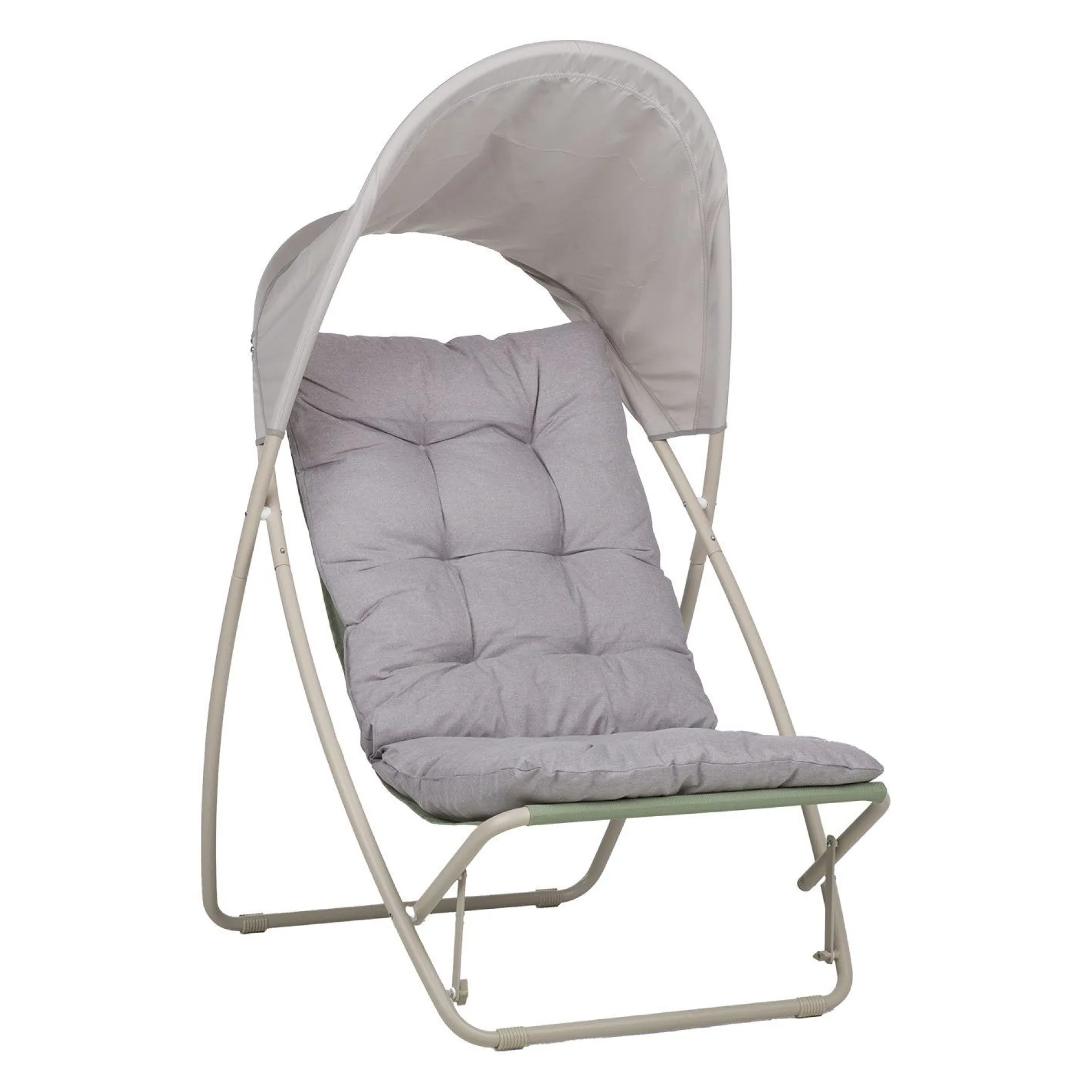 Solstoler|Friluftsutstyr-Hvilestol HOME4YOU Piper med kalesje Beige