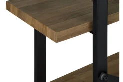 Bokhylle-Hylle mørkebrun TIMBER Tre/Natur