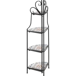 Lagringshus & Boder|Lagringshus & Boder-Hylle utendørs Favara 43 cm Svart/flerfarget