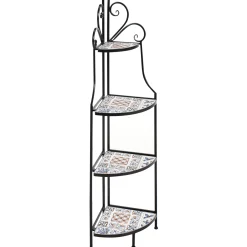 Lagringshus & Boder|Lagringshus & Boder-Hylle utendørs Favara 43 cm Svart/flerfarget