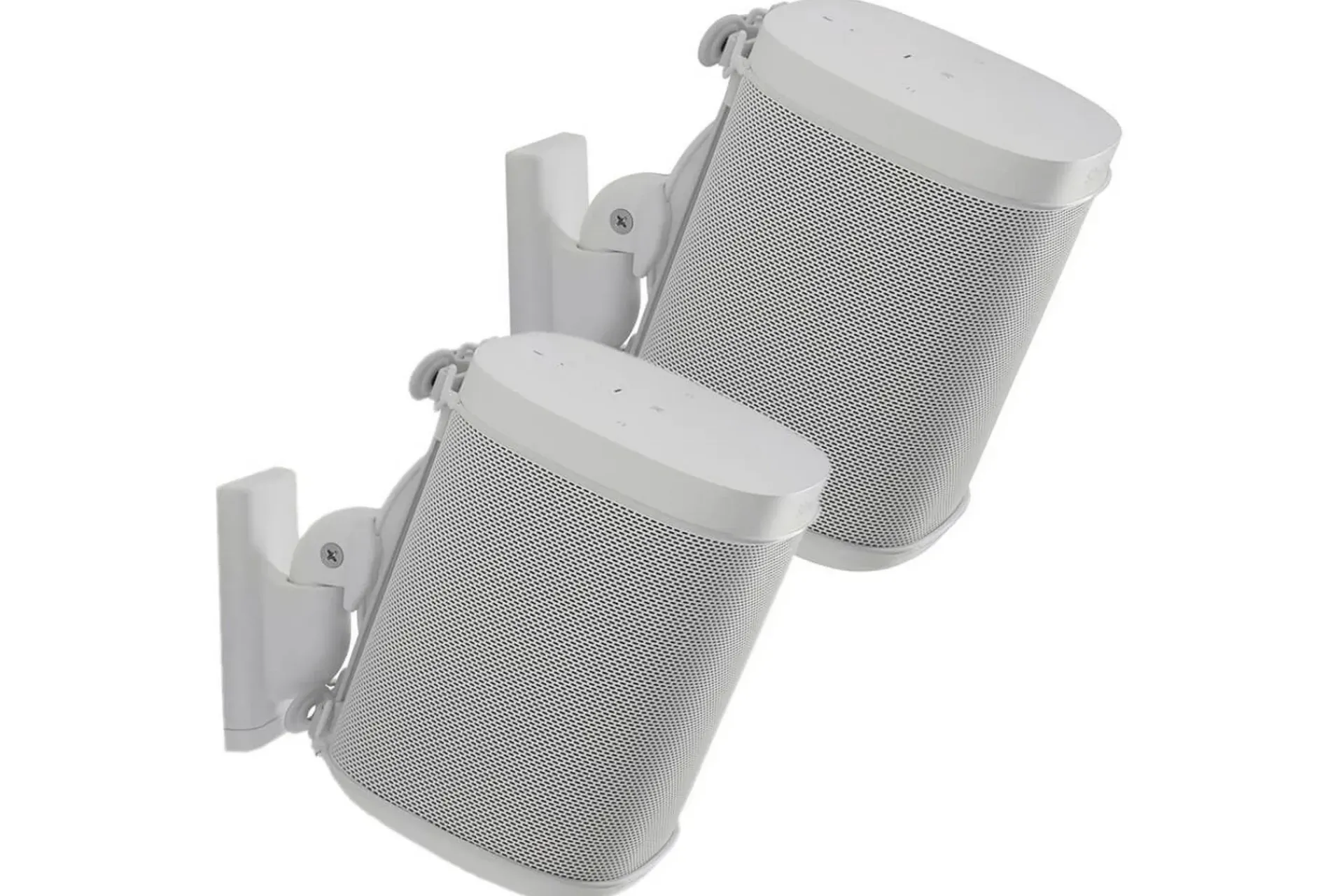 Mediestativ & Veggfeste-Høyttalerfeste Sanus for Sonos One SL Play:1 og Play:3 Hvit