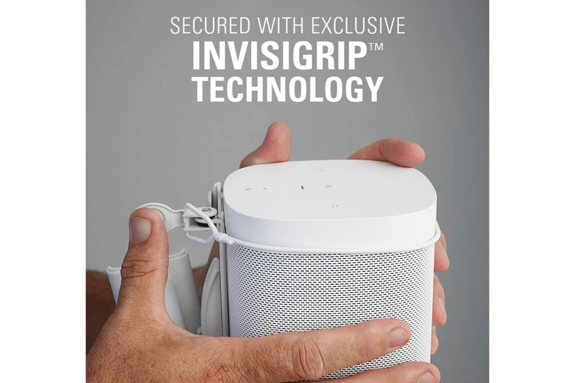 Mediestativ & Veggfeste-Høyttalerfeste Sanus for Sonos One SL Play:1 og Play:3 Hvit