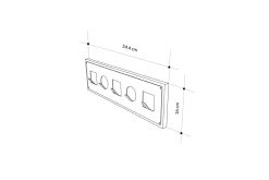 Knaggerekke-Icon Klesstativ 54 cm Eik