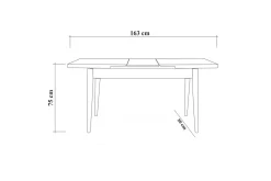 Idehult Spisegruppe 5 deler 75 cm