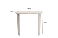 Sminkebord & Toalettbord-Ikigai Sminkebord 100 cm Hvit