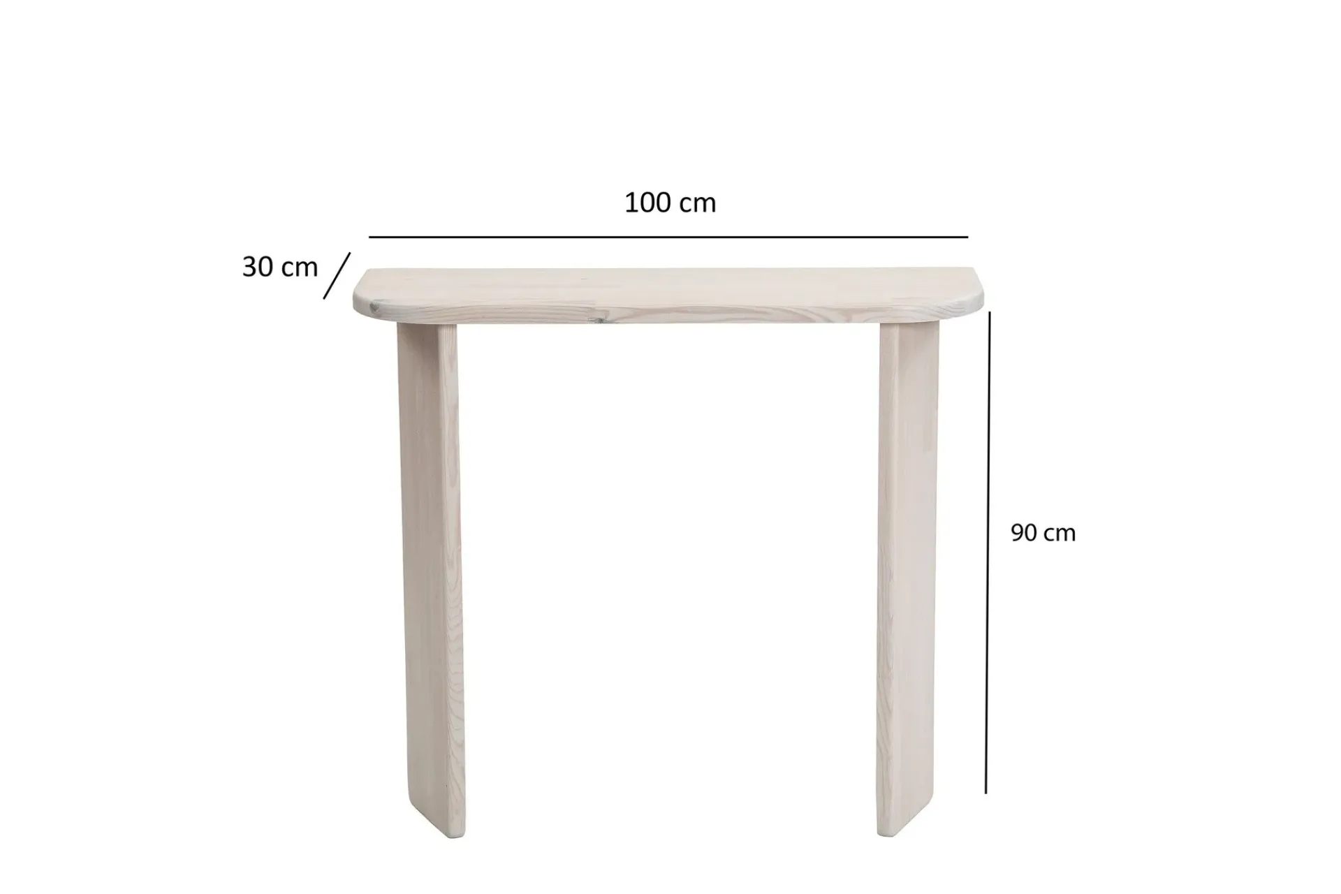 Sminkebord & Toalettbord-Ikigai Sminkebord 100 cm Hvit