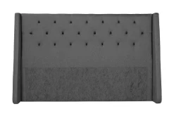 Kontinentalsenger|Komplett Sengepakke-Imperia Komplett Sengpakke 210x210 cm Kontinentalseng med gavl Mørkegrå