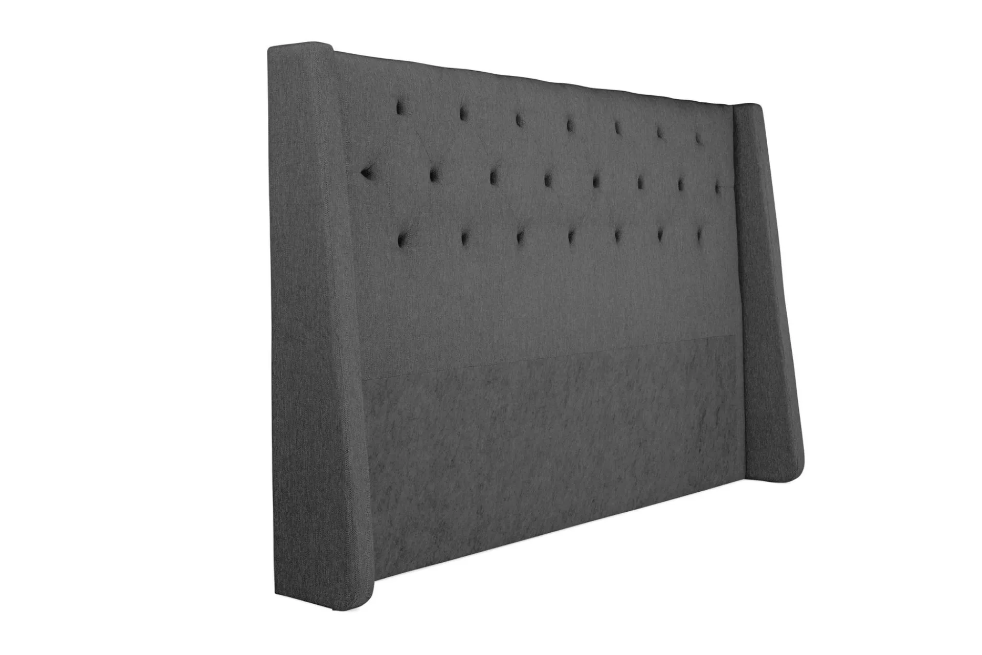 Kontinentalsenger|Komplett Sengepakke-Imperia Komplett Sengpakke 210x210 cm Kontinentalseng med gavl Mørkegrå