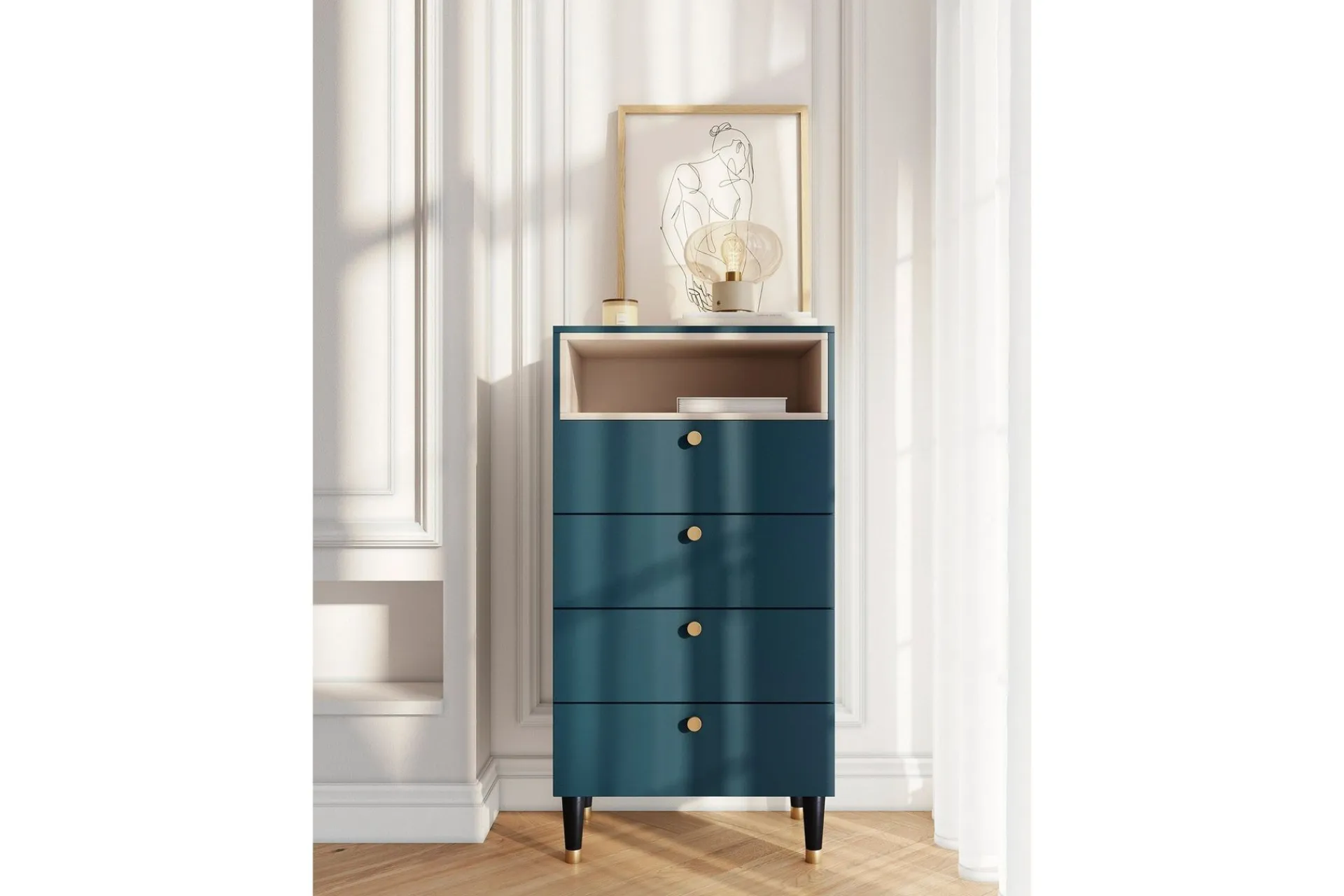 Kommode|Entrekommode-Includo Stigehylle 60x40 cm Blå