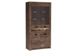 Indianapolis Vitrineskap 96x42x192 cm