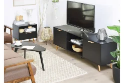 Tv-Benk & Mediabenk-Indio TV-benk 166x40 cm Svart