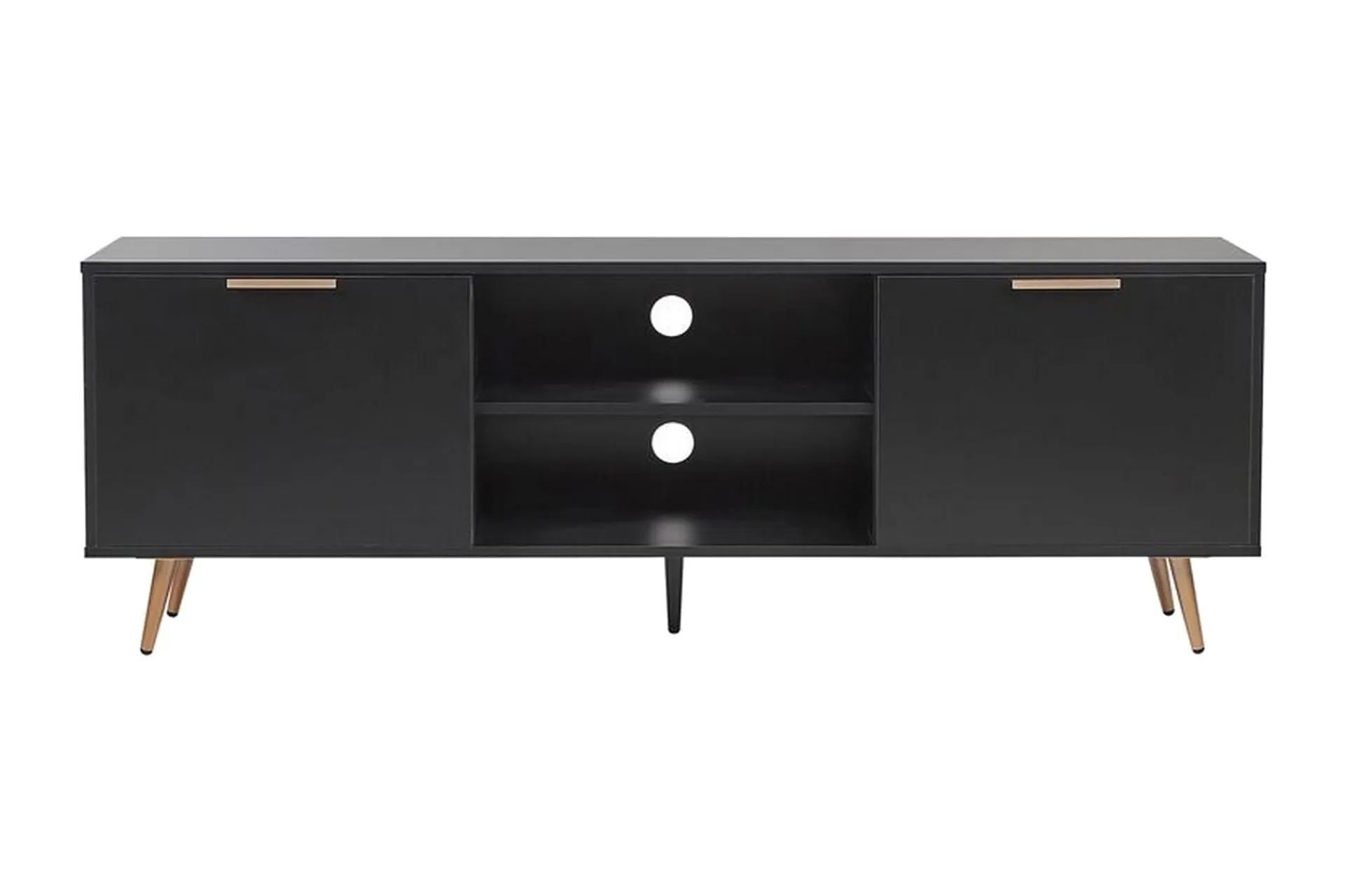 Tv-Benk & Mediabenk-Indio TV-benk 166x40 cm Svart