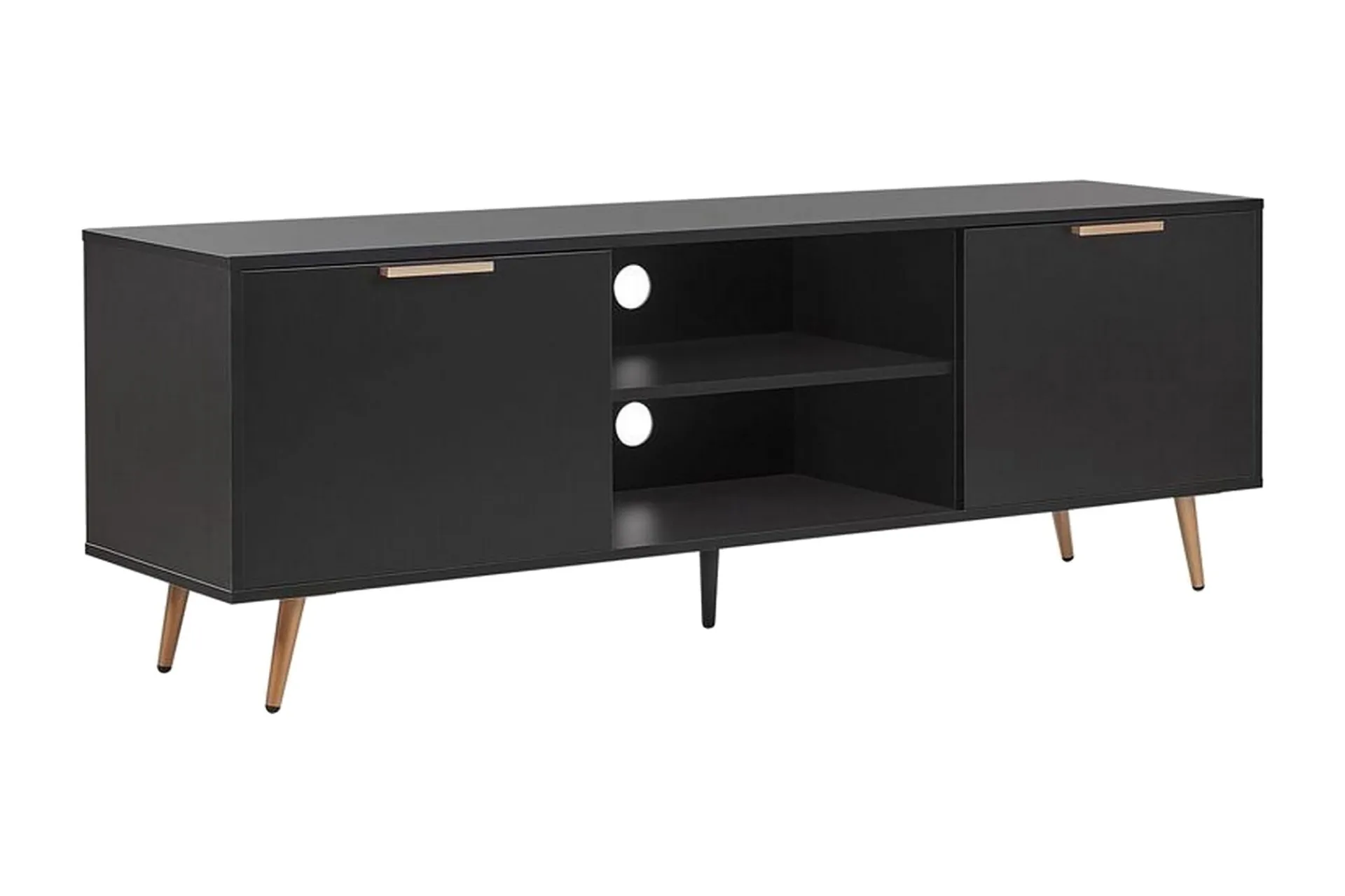 Tv-Benk & Mediabenk-Indio TV-benk 166x40 cm Svart