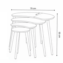 Indumati settbord 75 cm
