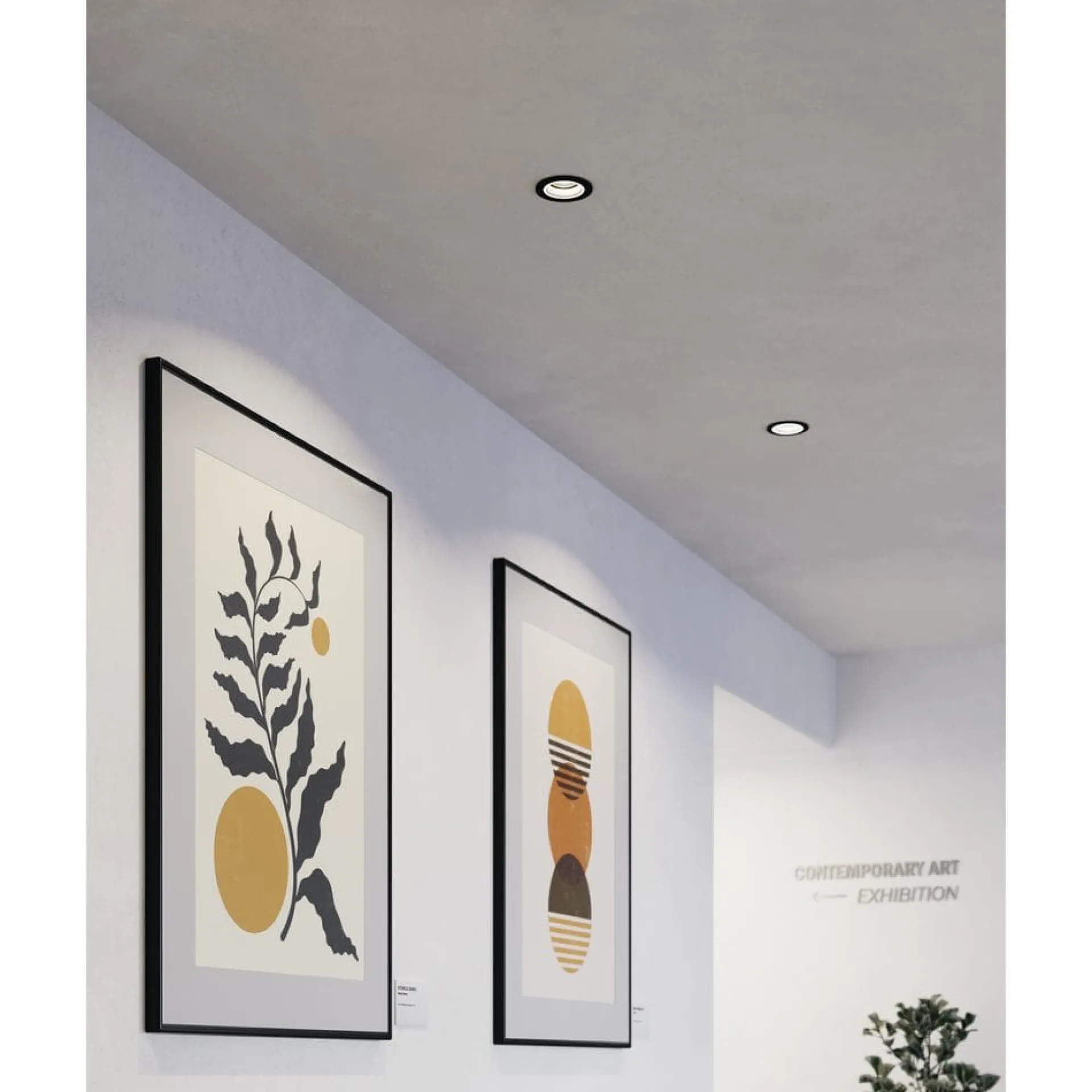 Innfelt lampe Carosso 93 mm