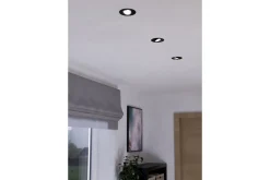 Eglo Spotlights & Downlights-Innfelt Lampe Saliceto 3 stk Ø88 mm 2700K Svart