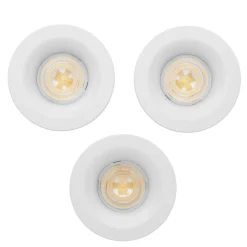Innfelt lampe Salabate 88 mm Sett med 3