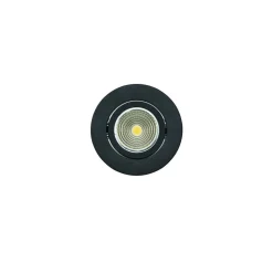 Spotlights & Downlights-Innfelt lampe Saliceto 88 mm 4000K Svart