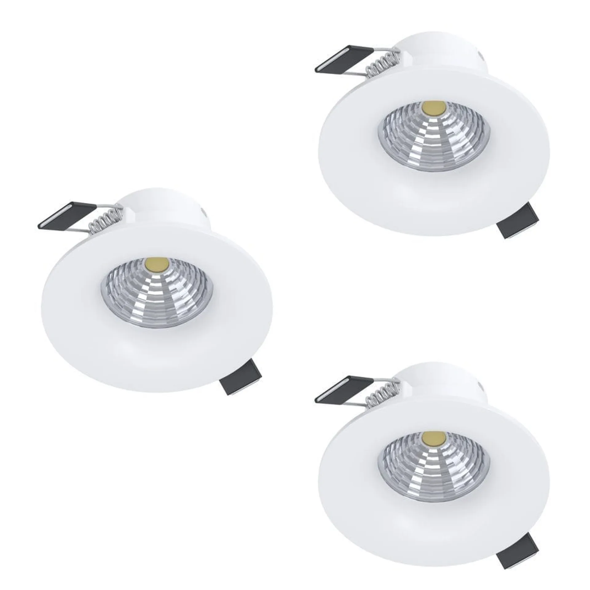 Spotlights & Downlights-Innfelt lampe Saliceto 88 mm 2700K Sett med 3 Hvit