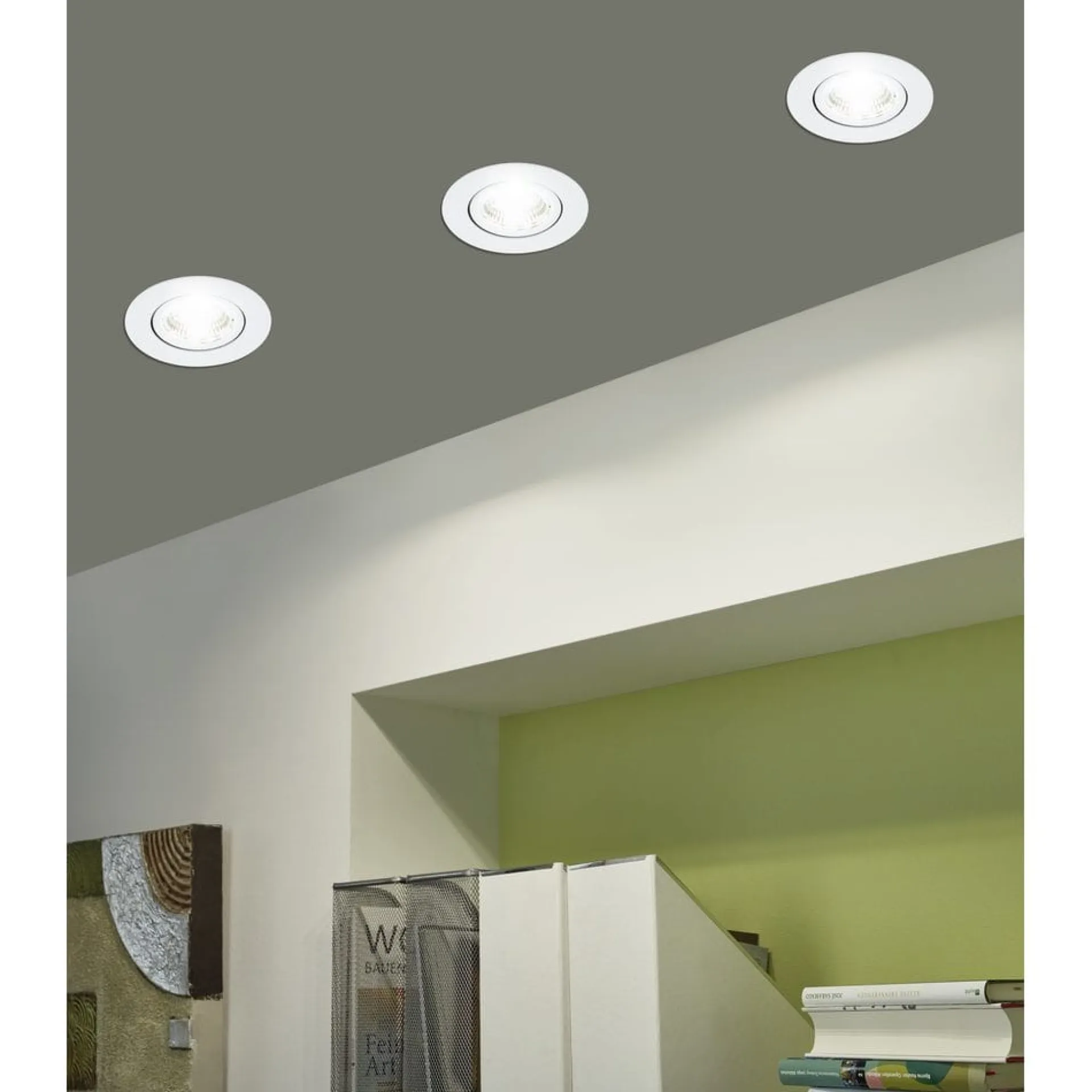 Innfelt lampe Saliceto Mobil 4000K Sett på 3