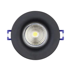 Spotlights & Downlights-Innfelt lampe Saliceto Stel 88 mm 2700K Svart