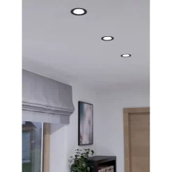 Spotlights & Downlights-Innfelt lampe Saliceto Stel 88 mm 2700K Svart