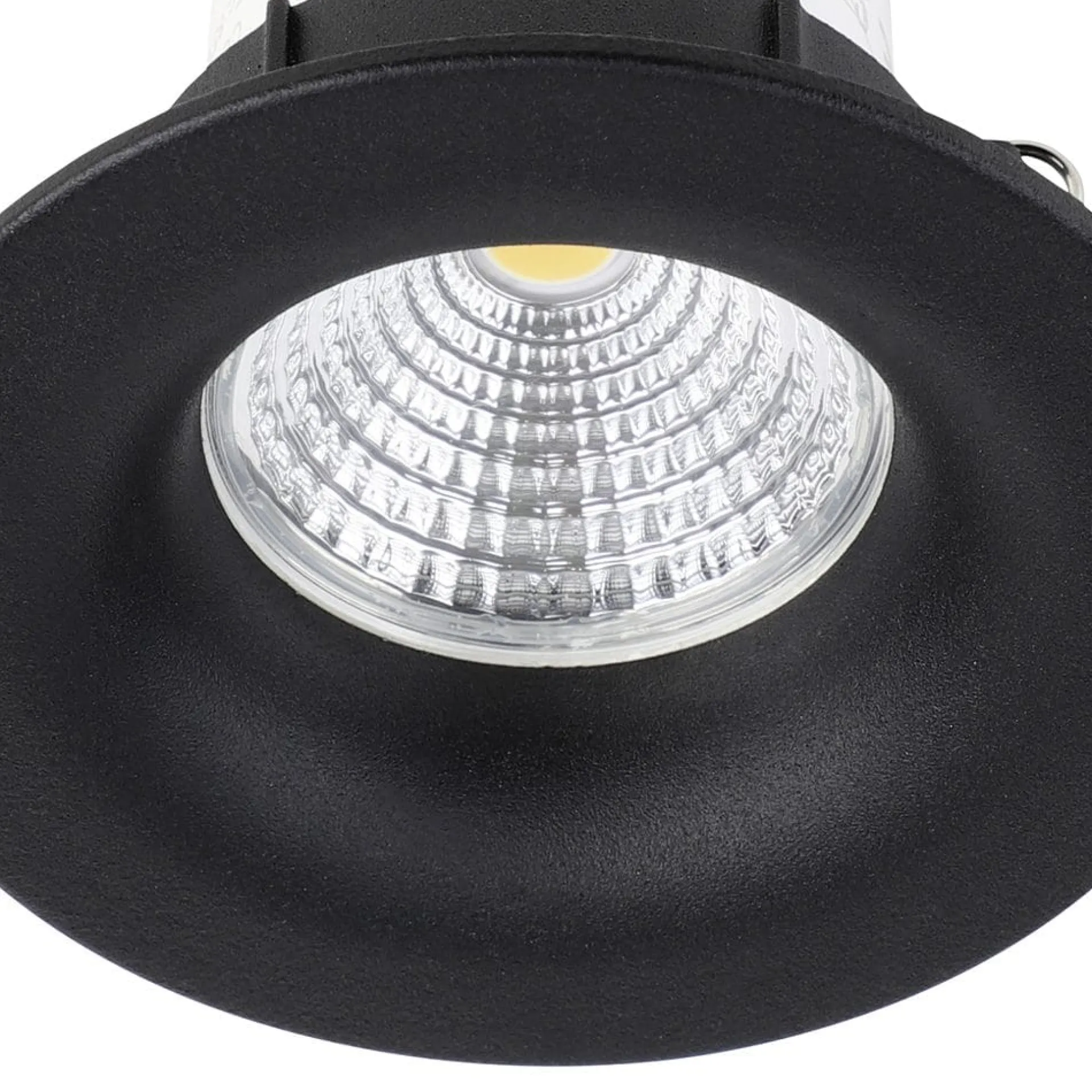 Spotlights & Downlights-Innfelt lampe Saliceto Stel 88 mm 2700K Svart