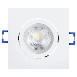 Innfelt lampe Saliceto 88x88 mm 2700K Sett av 3