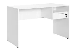 Irbene Skrivebord 120 cm med Oppbevaring Hyller + Låsbar Sku