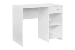 Irbene Skrivebord 90 cm med Oppbevaring Skuff + 2 Hyller