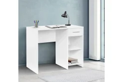 Irbene Skrivebord 90 cm med Oppbevaring Skuff + 2 Hyller
