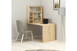 Irbene Veggskrivebord 59 cm med Oppbevaring Hylle