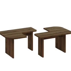 Sofabord-Iris Sofabordsett 90x35x45 cm Antikk valnøtt