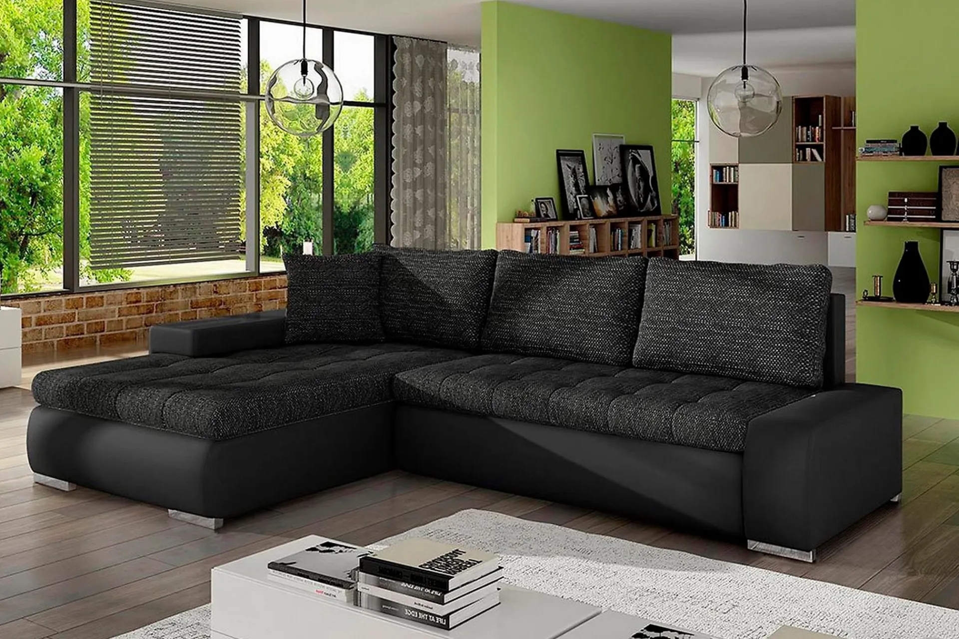 Sovesofaer-Irja Divansovesofa 4-seter Vendbar Haze 11 + Phoenix 5
