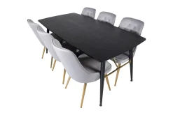 Venture Home Irunea Forlengningsbar Spisegruppe 180cm inkl 6 Valera Lyx S