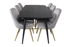 Venture Home Irunea Forlengningsbar Spisegruppe 180cm inkl 6 Valera Lyx S