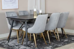 Venture Home Irunea Forlengningsbar Spisegruppe 180cm inkl 6 Valera Lyx S