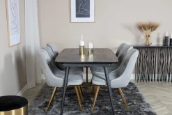 Venture Home Irunea Forlengningsbar Spisegruppe 180cm inkl 6 Valera Lyx S