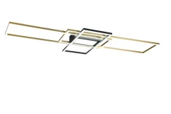 Trio Lighting Kjøkkenlampe|Vinduslampe-Irvine LED-Taklampe Matt/Mattsvart Messing