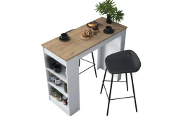 Barmøbler-Iwao Bardisk 50x120 cm Brun/Hvit