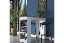 Barmøbler-Iwao Bardisk 50x120 cm Brun/Hvit