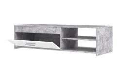 Tv-Benk & Mediabenk-Iztaza TV-benk 120 cm Hvit,Betonggrå